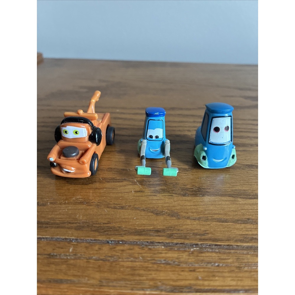 Lot Of 3 Mini Disney Cars Guido Forklift Tow Mater